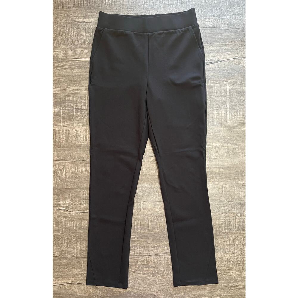LOGO by Lori Goldstein AnyWEAR Stretch Pants w/ Pockets, Black, Size XXS, 979756